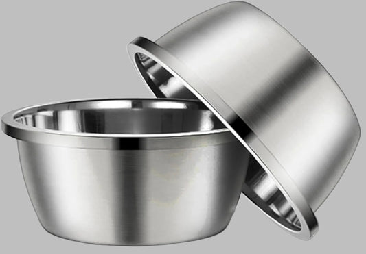 Stainless Steel Large Dog Bowl Set of 2, with 176 Oz (24Cup) High Capacity Metal Dog Food Bowls,Desirable Water and Food Bowls for Large, X-Large, and Giant Dogs,Heavy Duty, Bpa-Free
