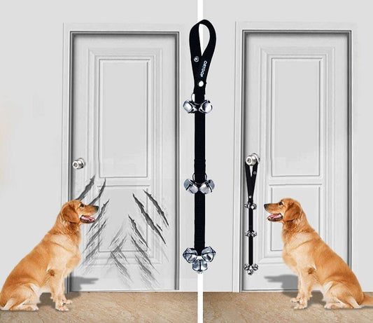 Dog Bell Premium Potty Training Big Dog Bells Adjustable Dog Doorbell for Potty Training Your Puppy Easily - Premium Quality - 7 Extra Super Loud Dog Doorbells