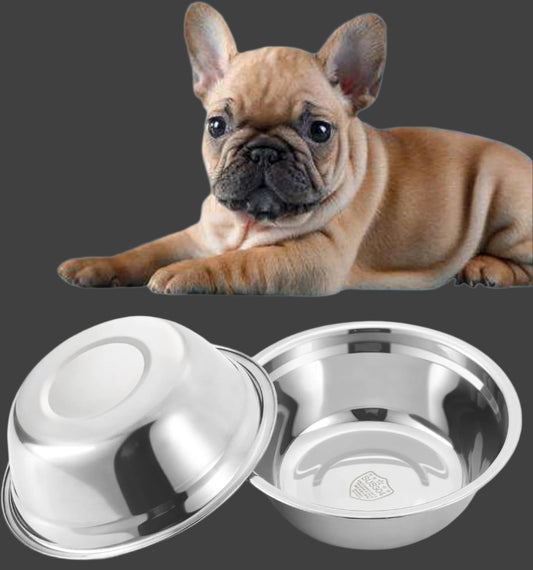 Stainless Steel Dog Bowls, Metal Dog Bowls, Dog Bowls for Small, Medium Sized Dog