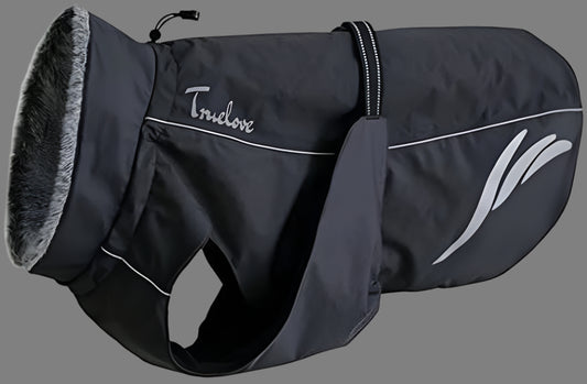 Mt. Tallac Winter Dog Coat - Technical Jacket Is, Black, Size 22" - 55Cm